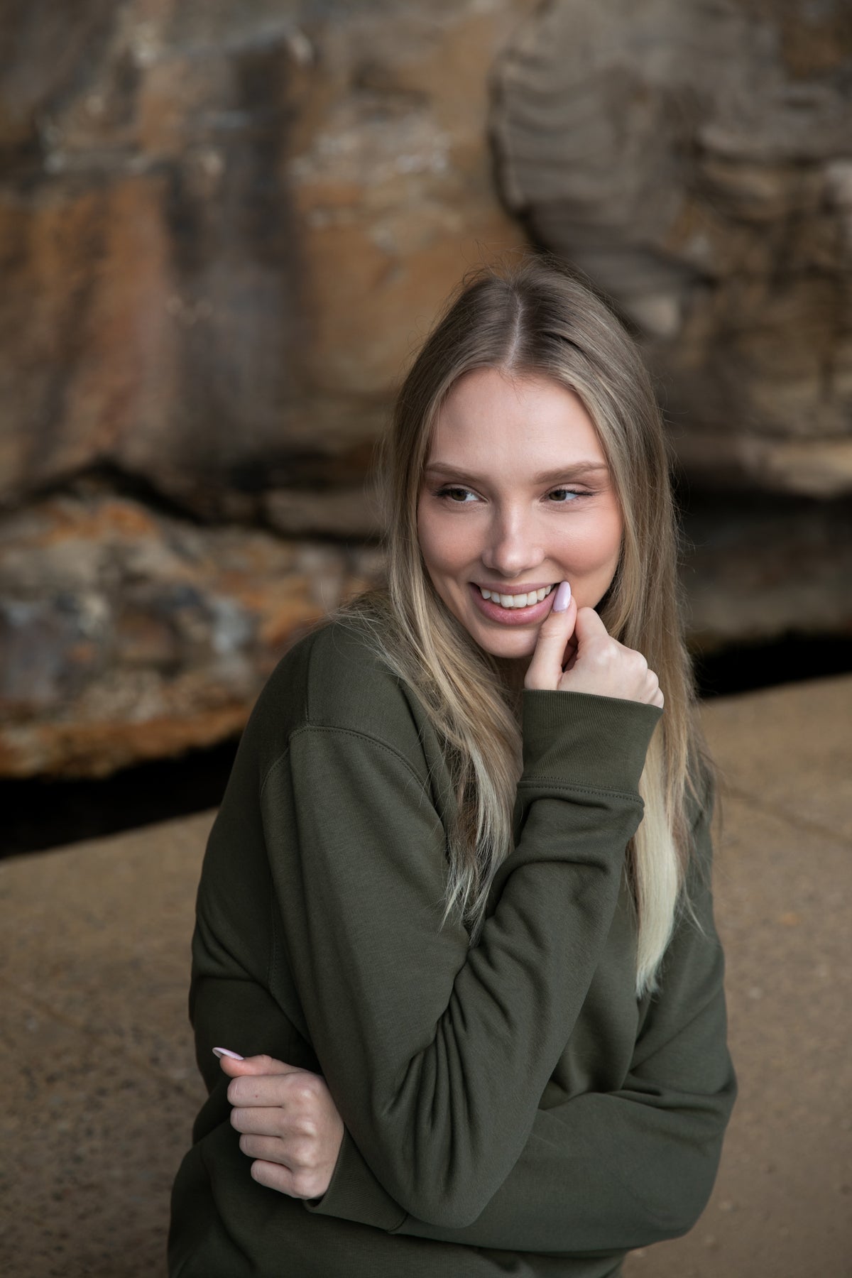 Organic Khaki Sweatshirt