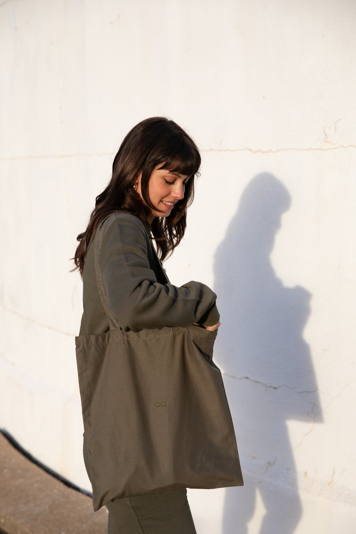 Organic Khaki Tote Bag