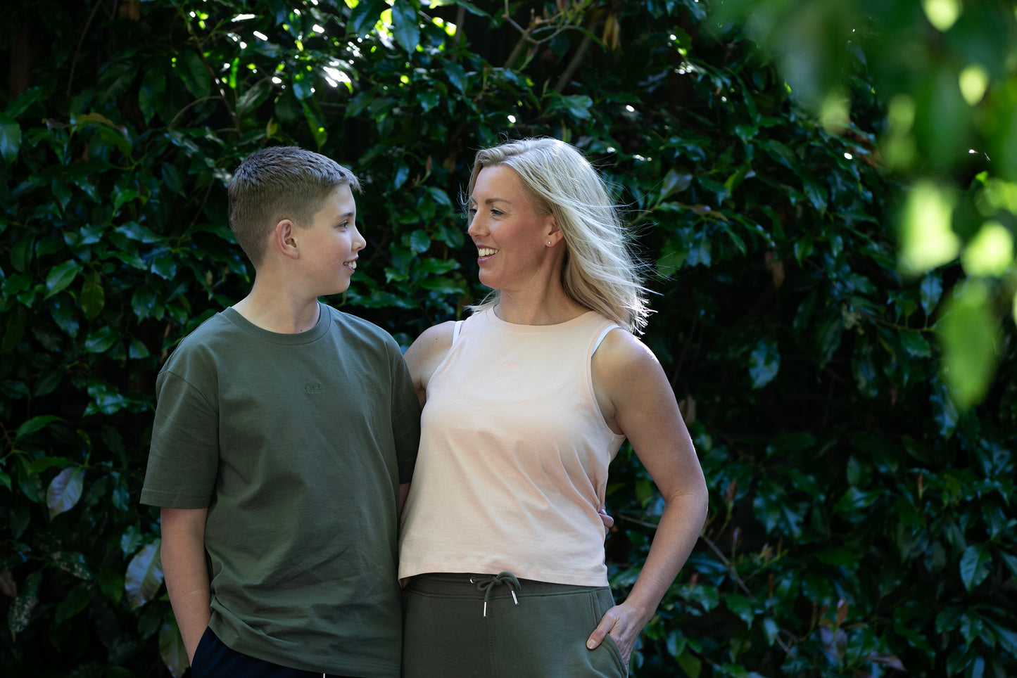 Organic Peach Cropped Tank Top