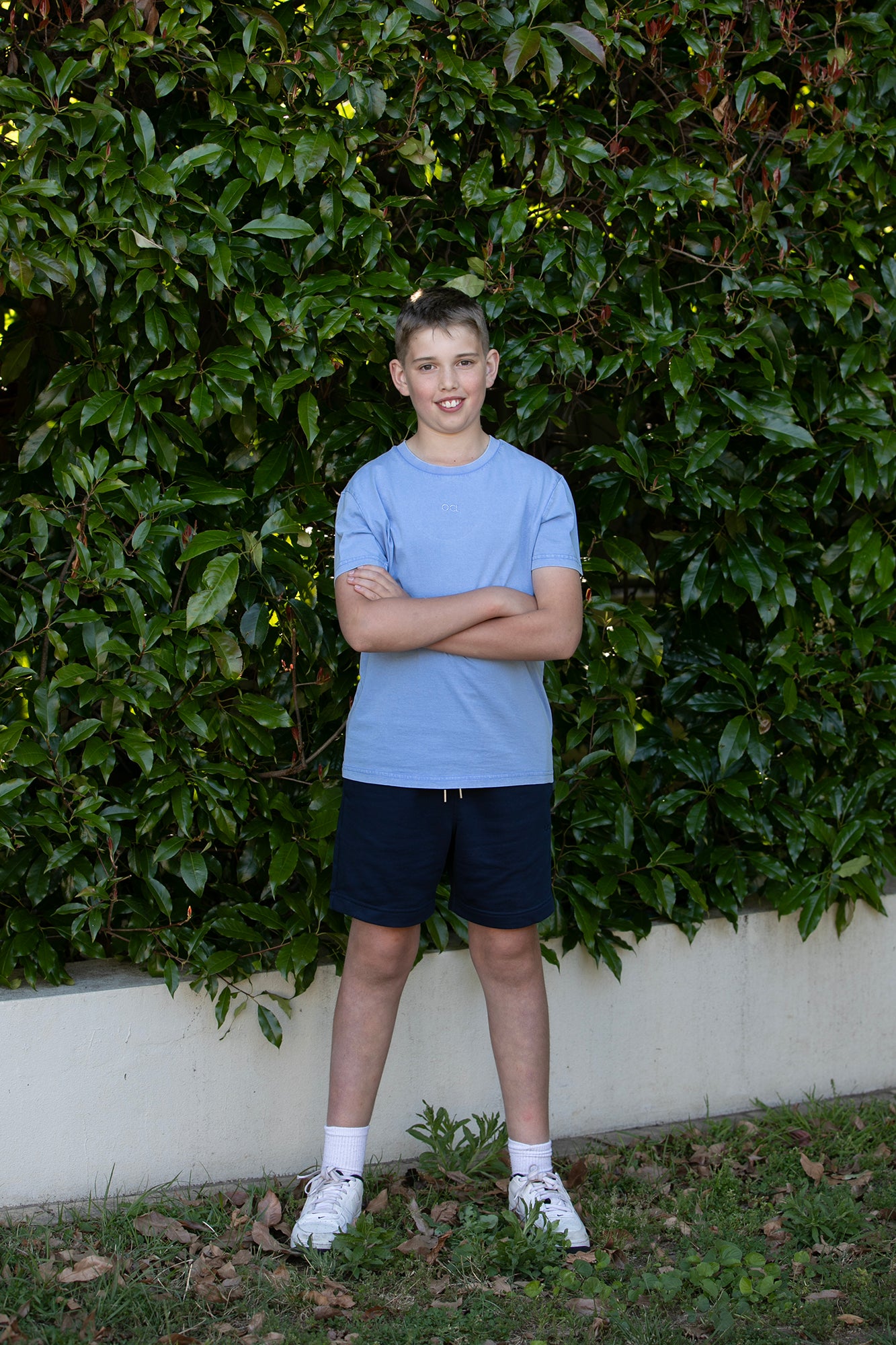 Organic Kids French Navy Jogger Shorts