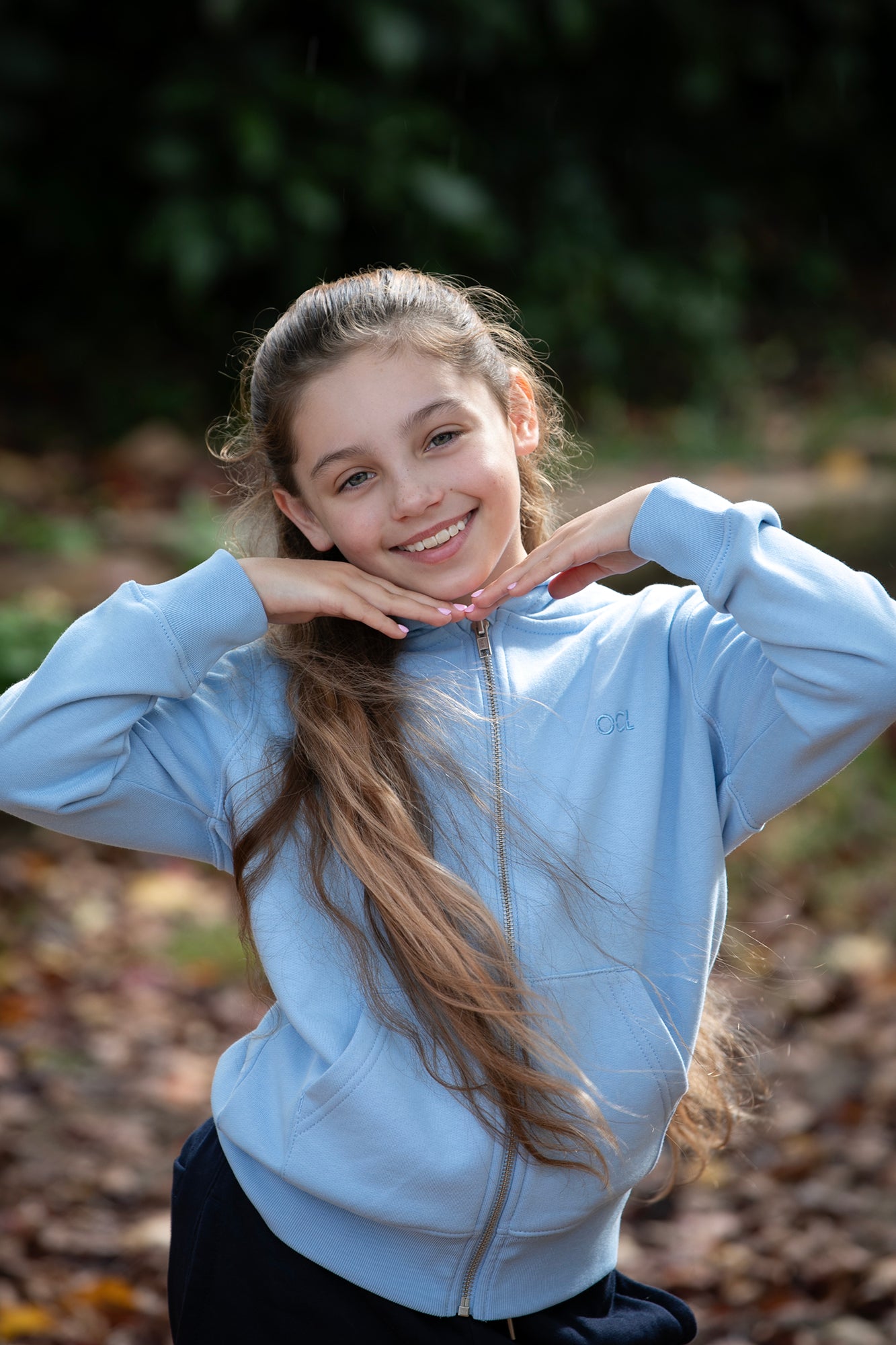 NEW Organic Kids Blue Hoodie Sweatshirt