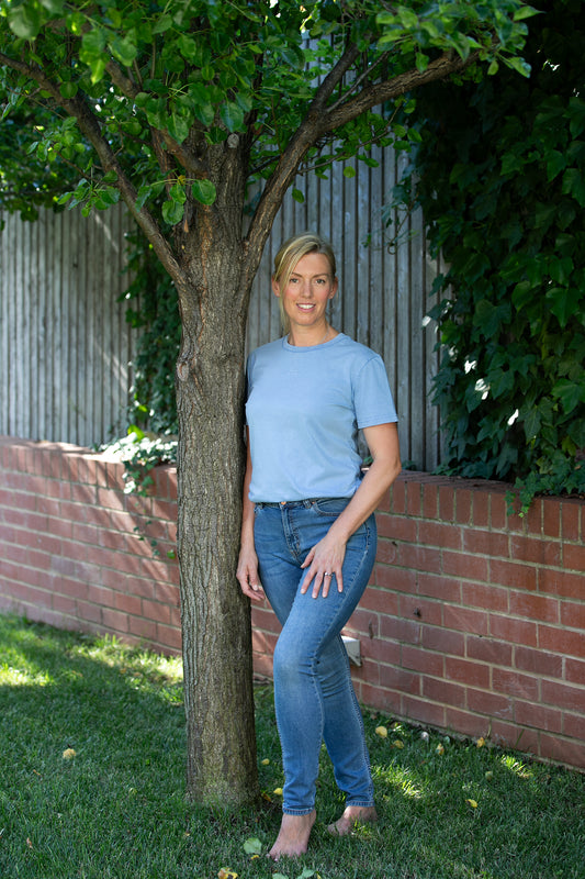 Organic Vintage Blue T-Shirt / Limited Edition