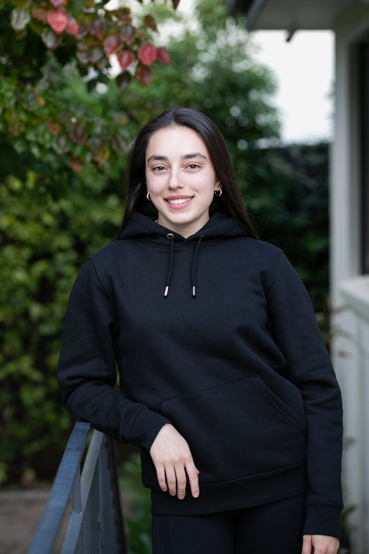 Organic Black Hoodie