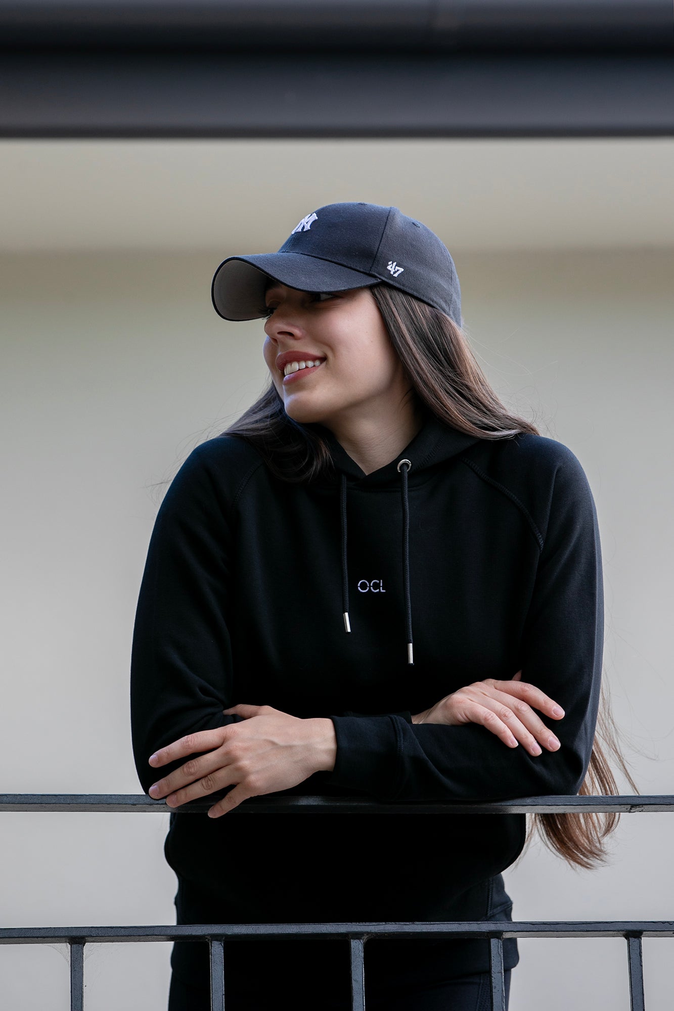 NEW Organic Black Hoodie With Side Pockets
