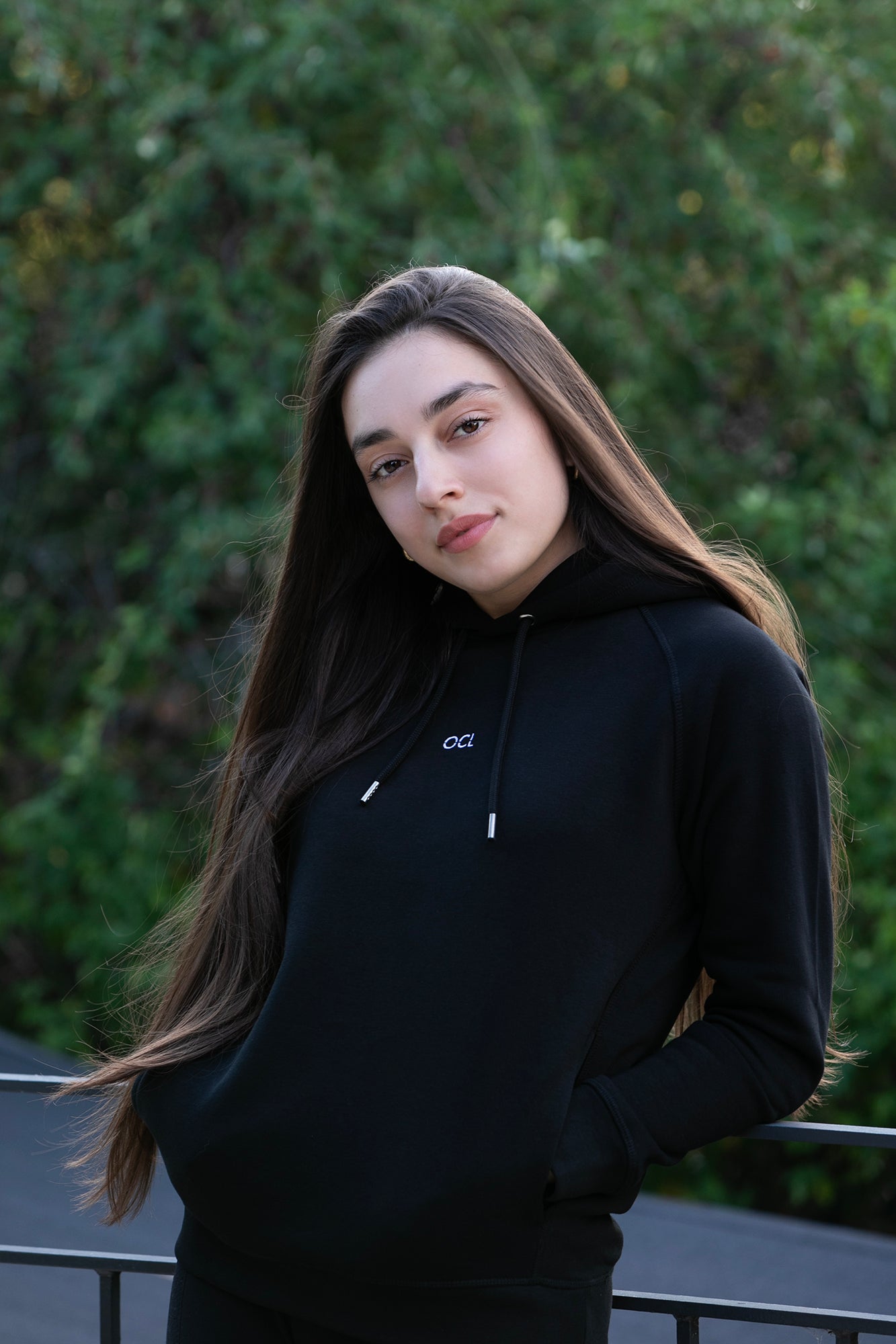 NEW Organic Black Hoodie With Side Pockets