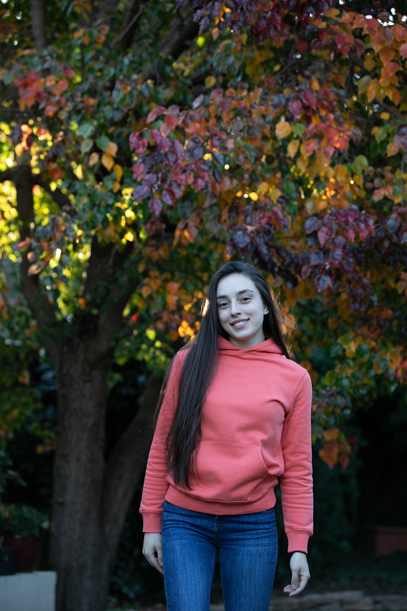 NEW Organic Orange Hoodie Sweatshirt