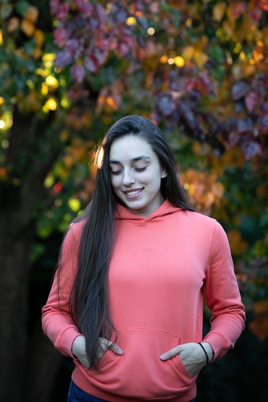 NEW Organic Orange Hoodie Sweatshirt