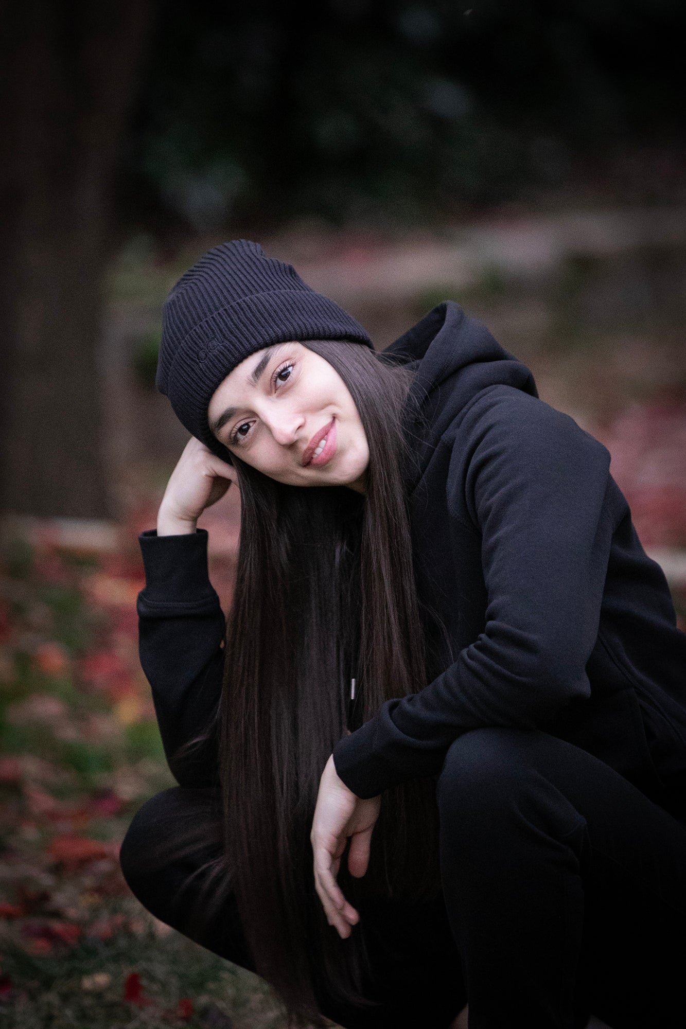 NEW Organic Black Beanie