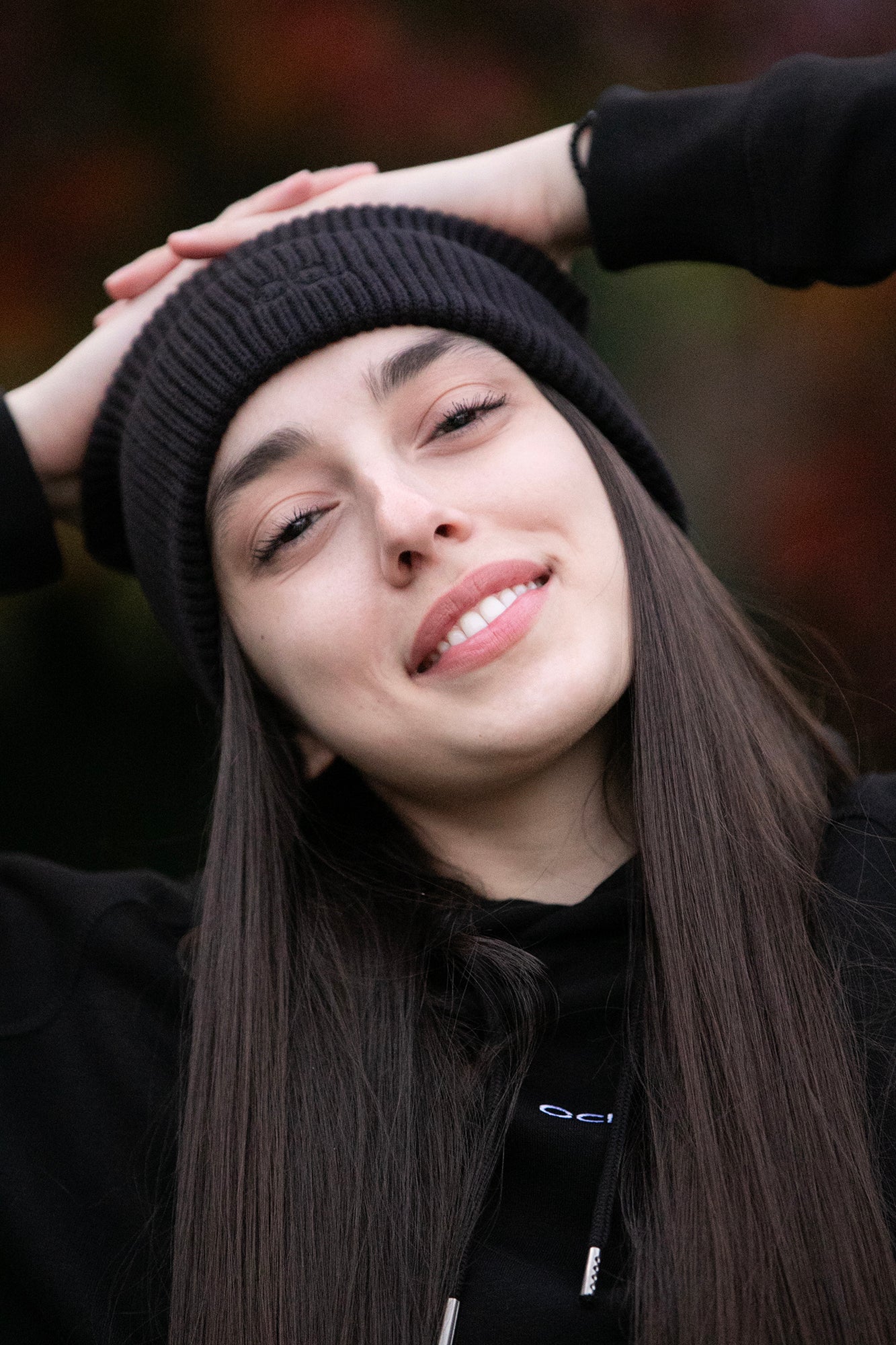 NEW Organic Black Beanie