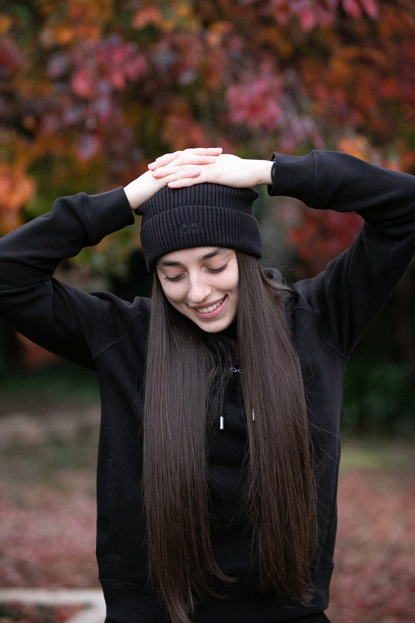 NEW Organic Black Beanie