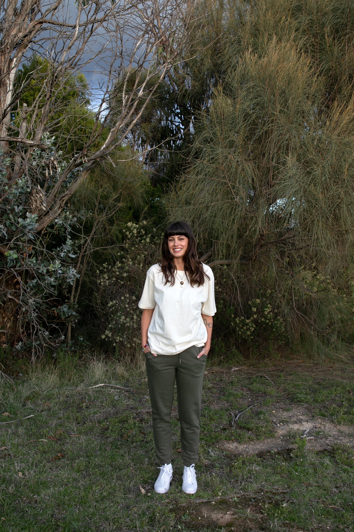 Organic Khaki Jogger Pants