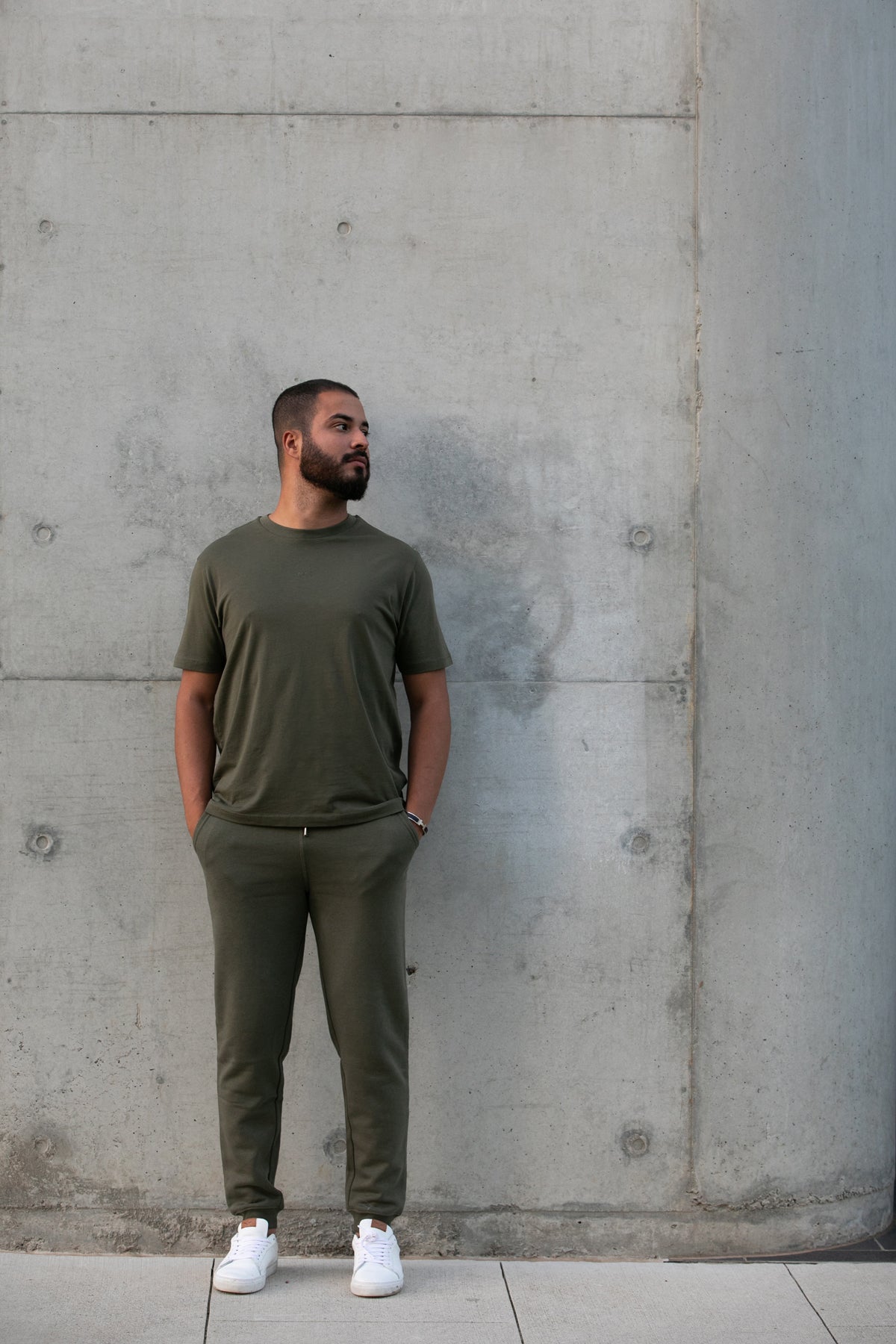 Organic Khaki Jogger Pants