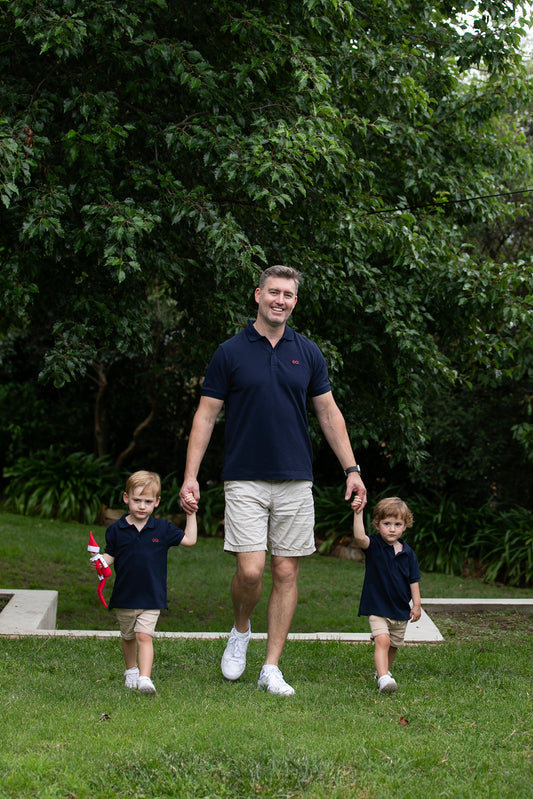 Organic French Navy Polo