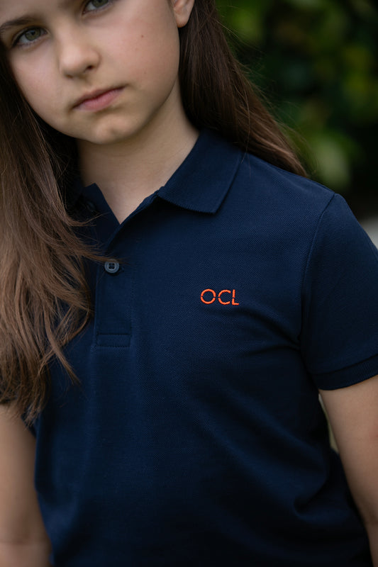 Organic Kids French Navy Polo