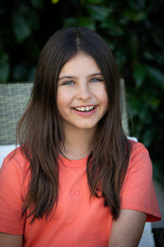 Organic Orange Iconic Kids Tee