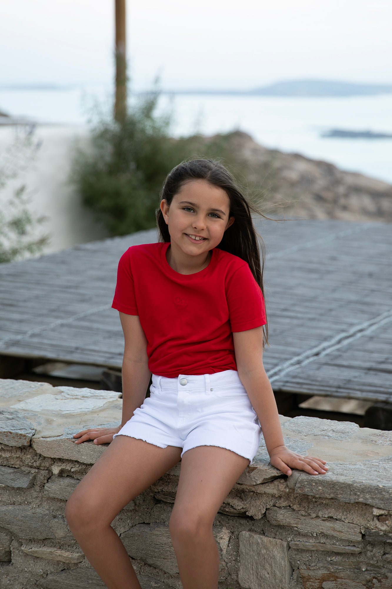 Organic Red Iconic Kids Tee