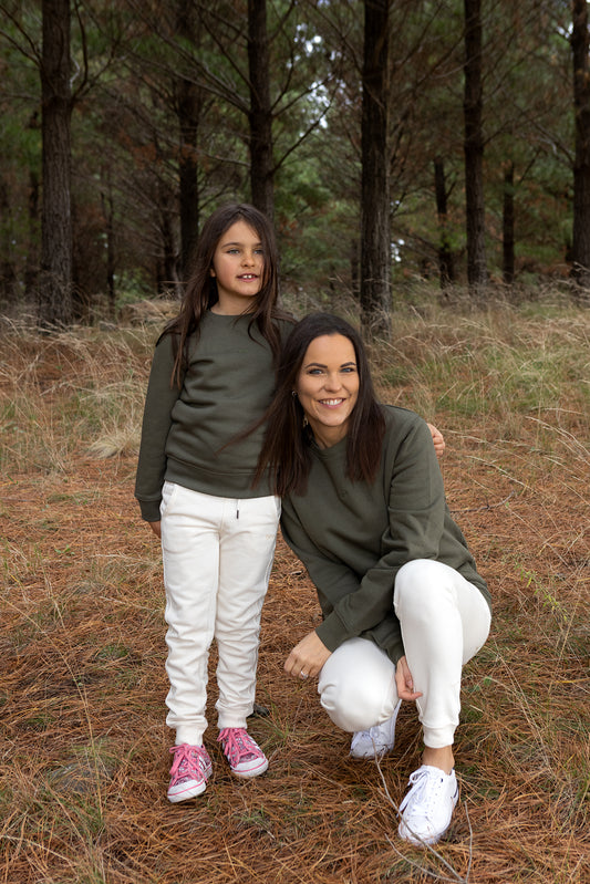 Organic Kids Khaki Sweatshirt